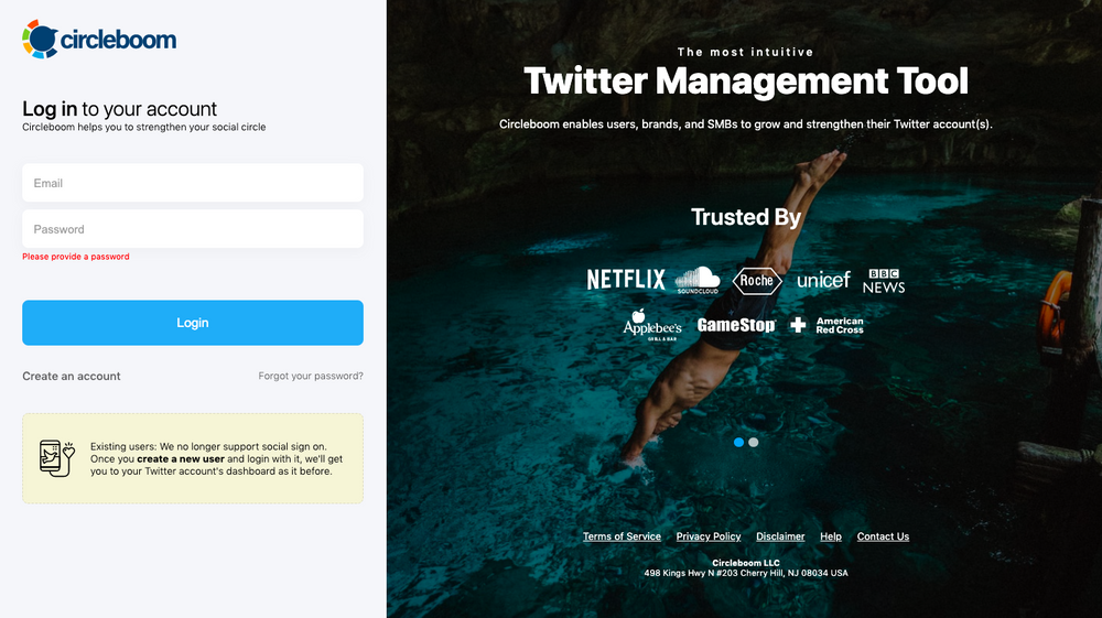 Circleboom can help you to find out who to follow on Twitter with its Search tool