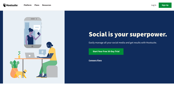 Hootsuite is one of the 25 social media marketing tools that you wouldn't miss out!