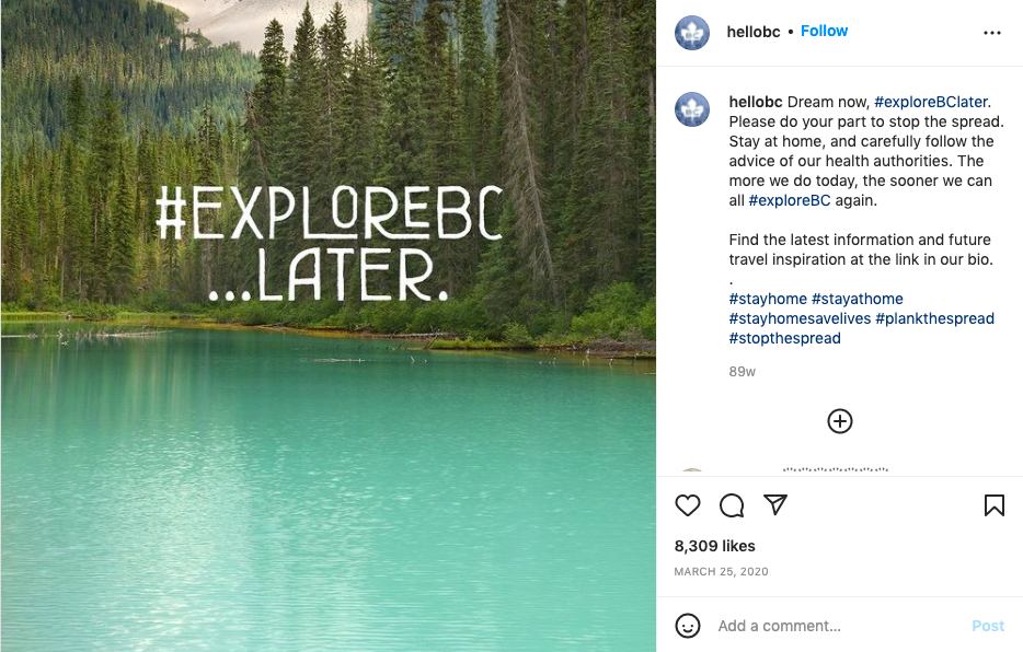 Hello BC social responsibility message