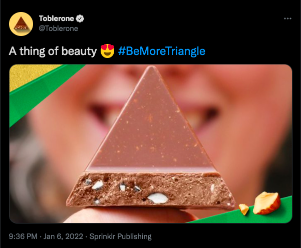 You can see an example of use of hashtag