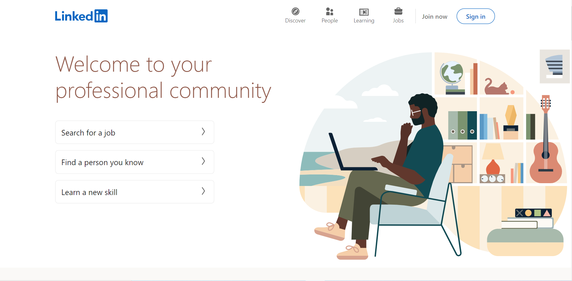 Log into your LinkedIn account