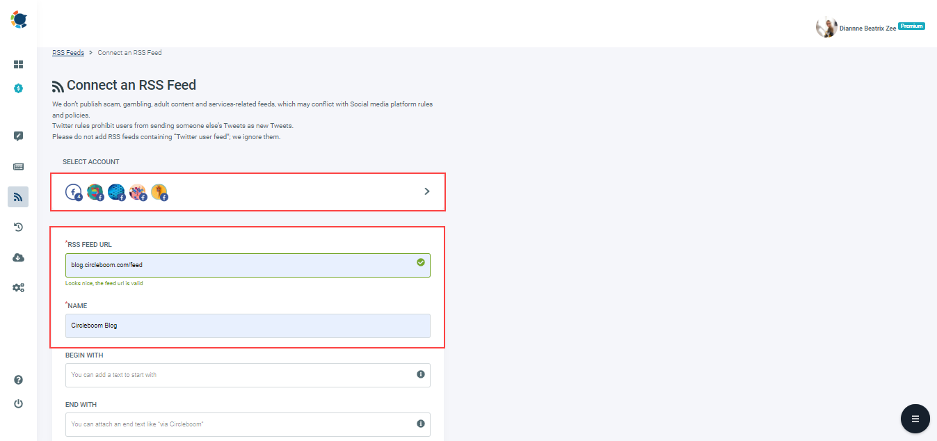 you can also auto-post RSS feed to Facebook pages and groups through Circleboom Publish!