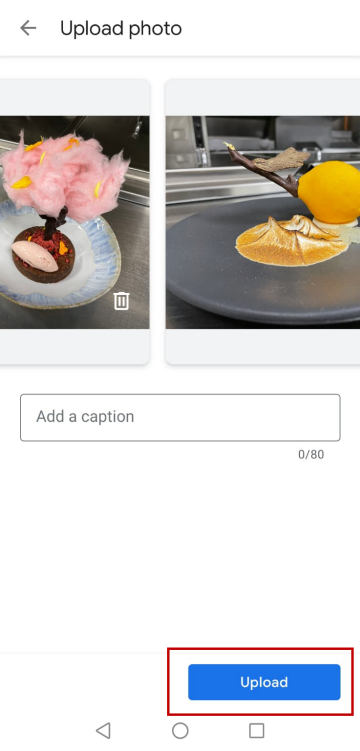 Press "Upload" after you preview your multiple images.