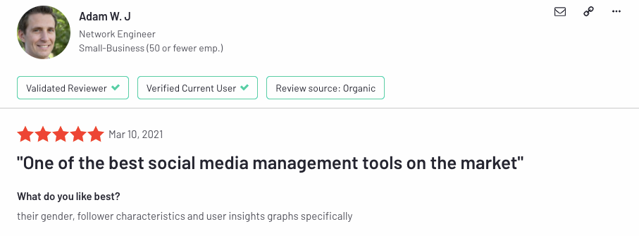 You can see reviews of Circleboom on G2.