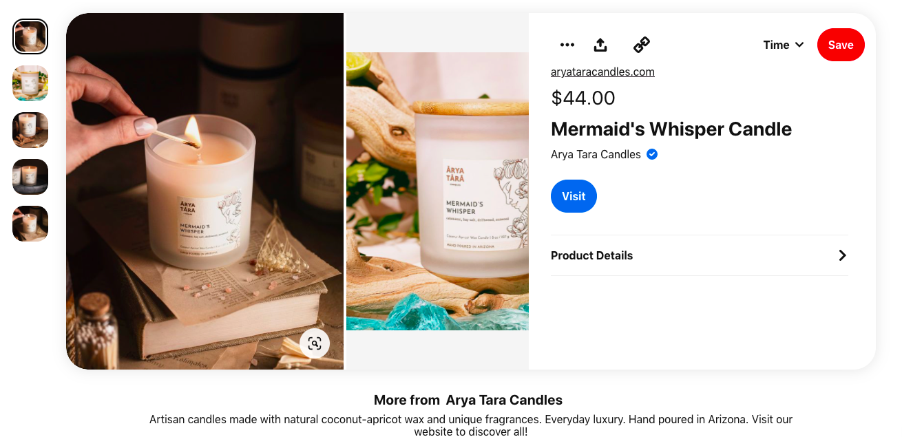 It is an example of a product on sale on Pinterest.