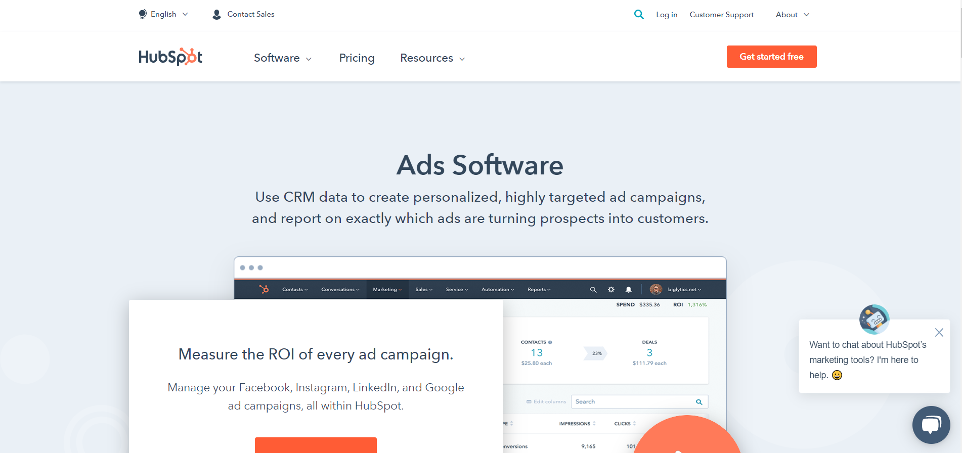 Hubspot Ads Management Software