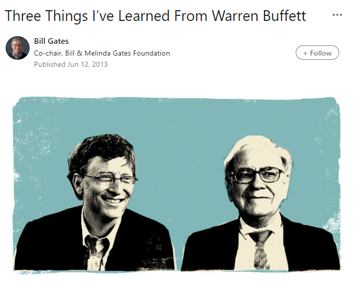 LinkedIn article example