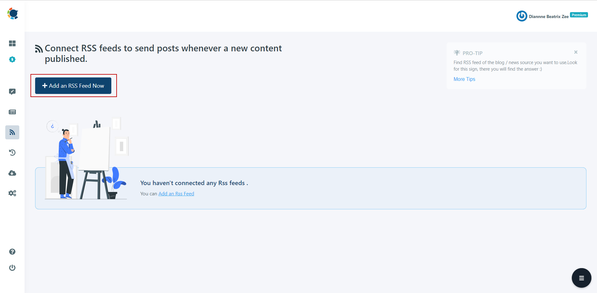 You can auto-post your RSS feed on LinkedIn with Circleboom Publish