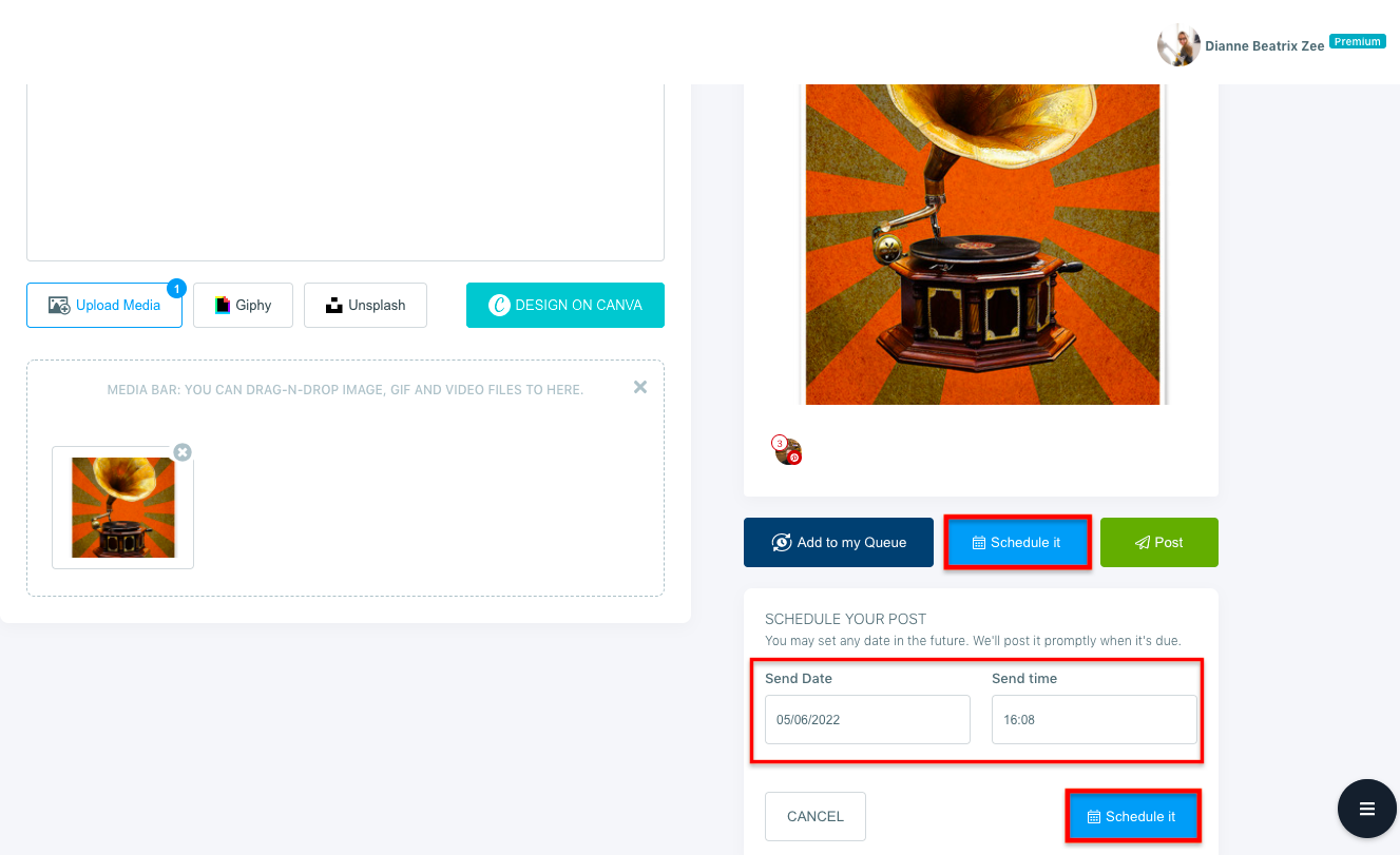 Schedule your Pinterest pins on Circleboom Publish