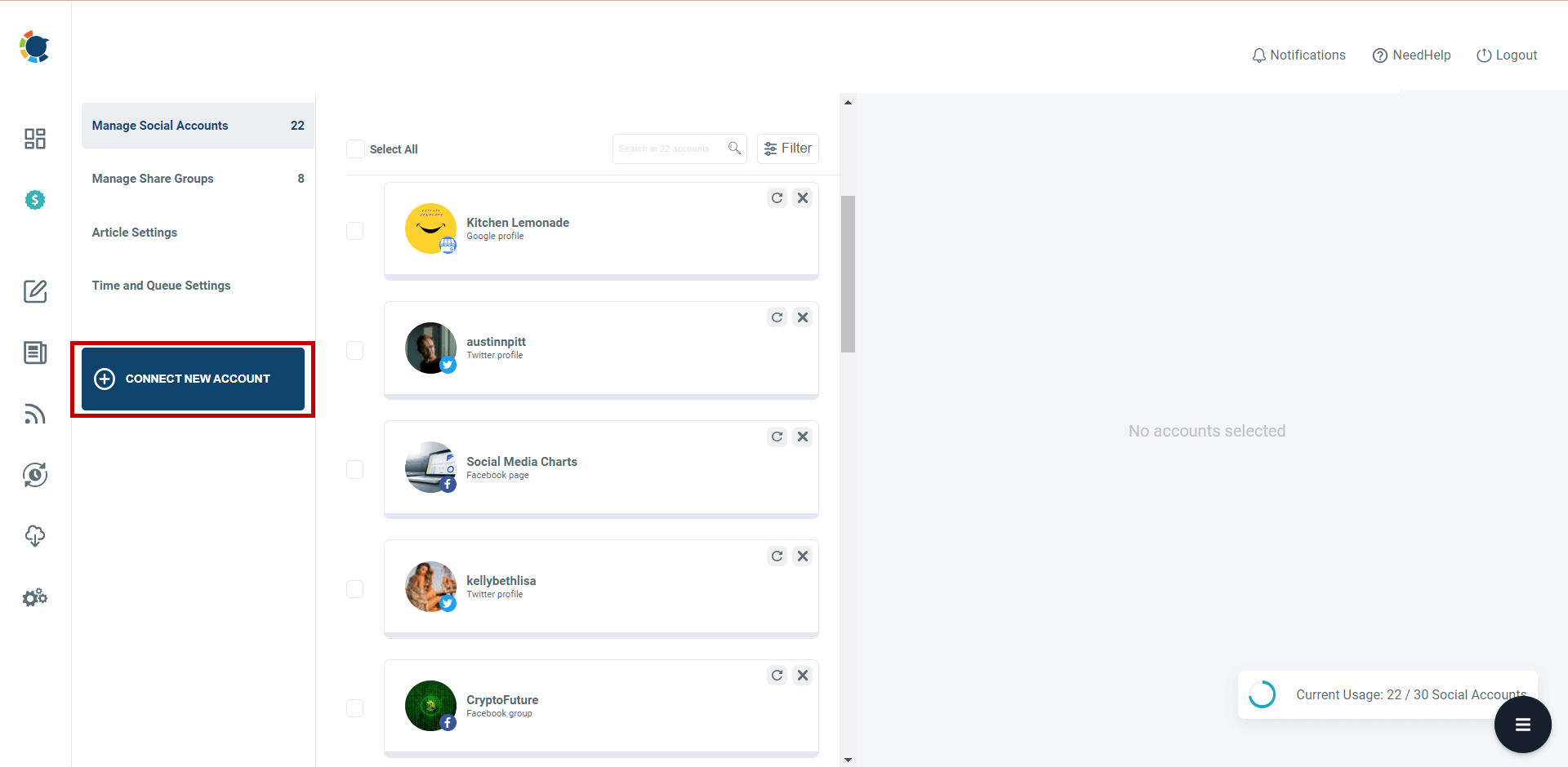 Add and manage multiple Google My Business accounts on Circleboom