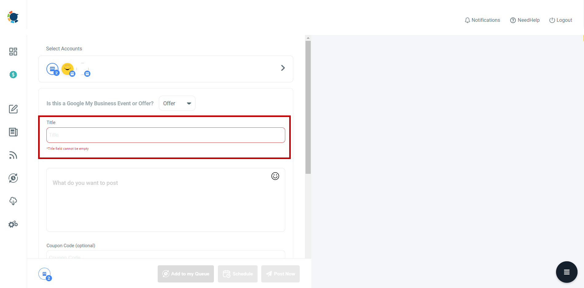 schedule GMB posts, create Google Business Offer