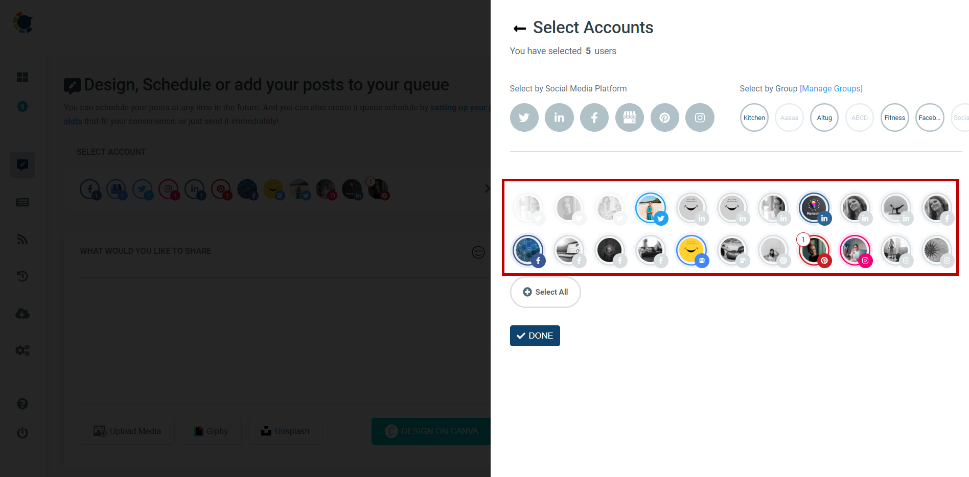  Add social media multiple accounts