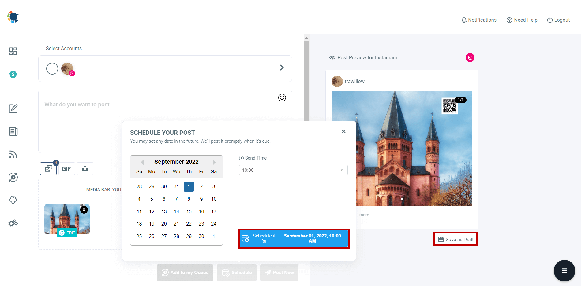 QR code generator for Instagram.