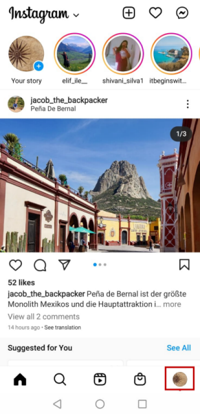 Instagram QR code generator.