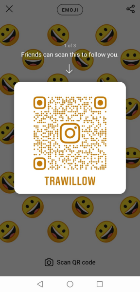 QR code for Instagram.