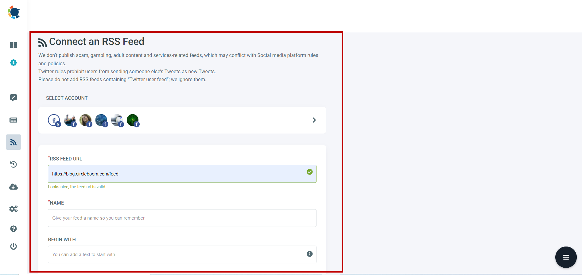 Automate Facebook posts.