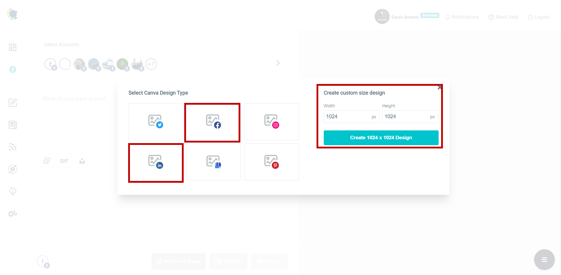 Post from Facebook to LinkedIn.