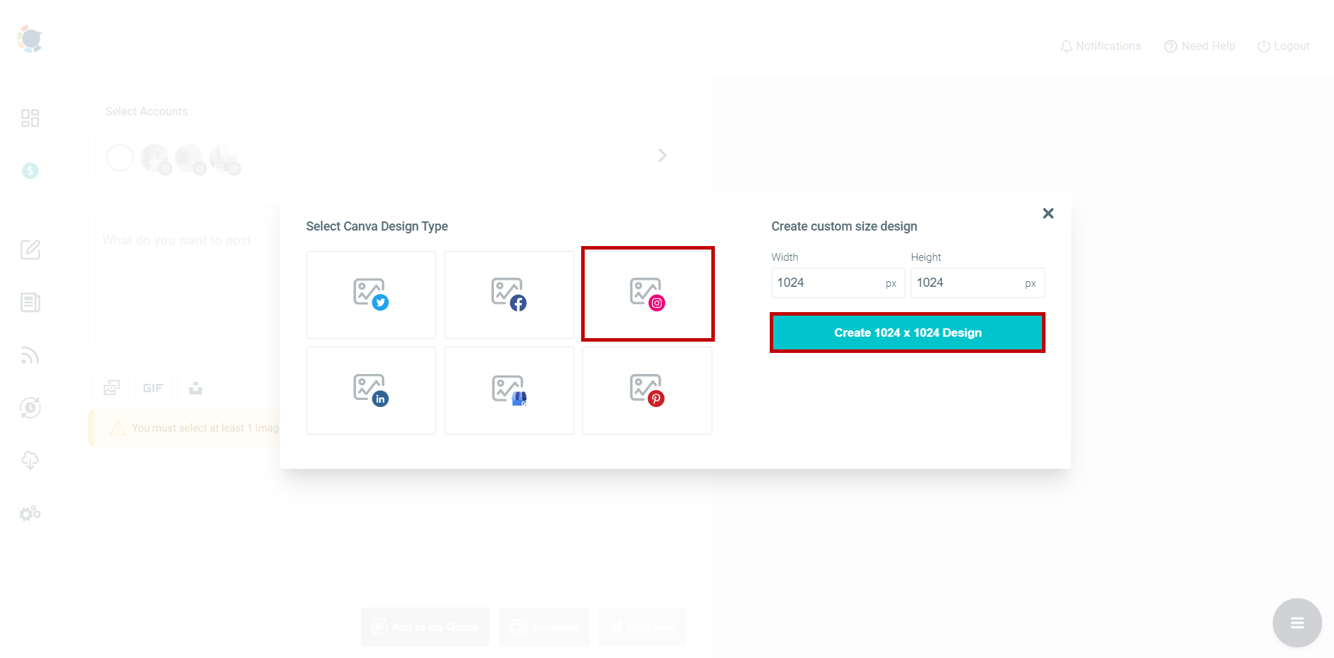 Instagram post templates