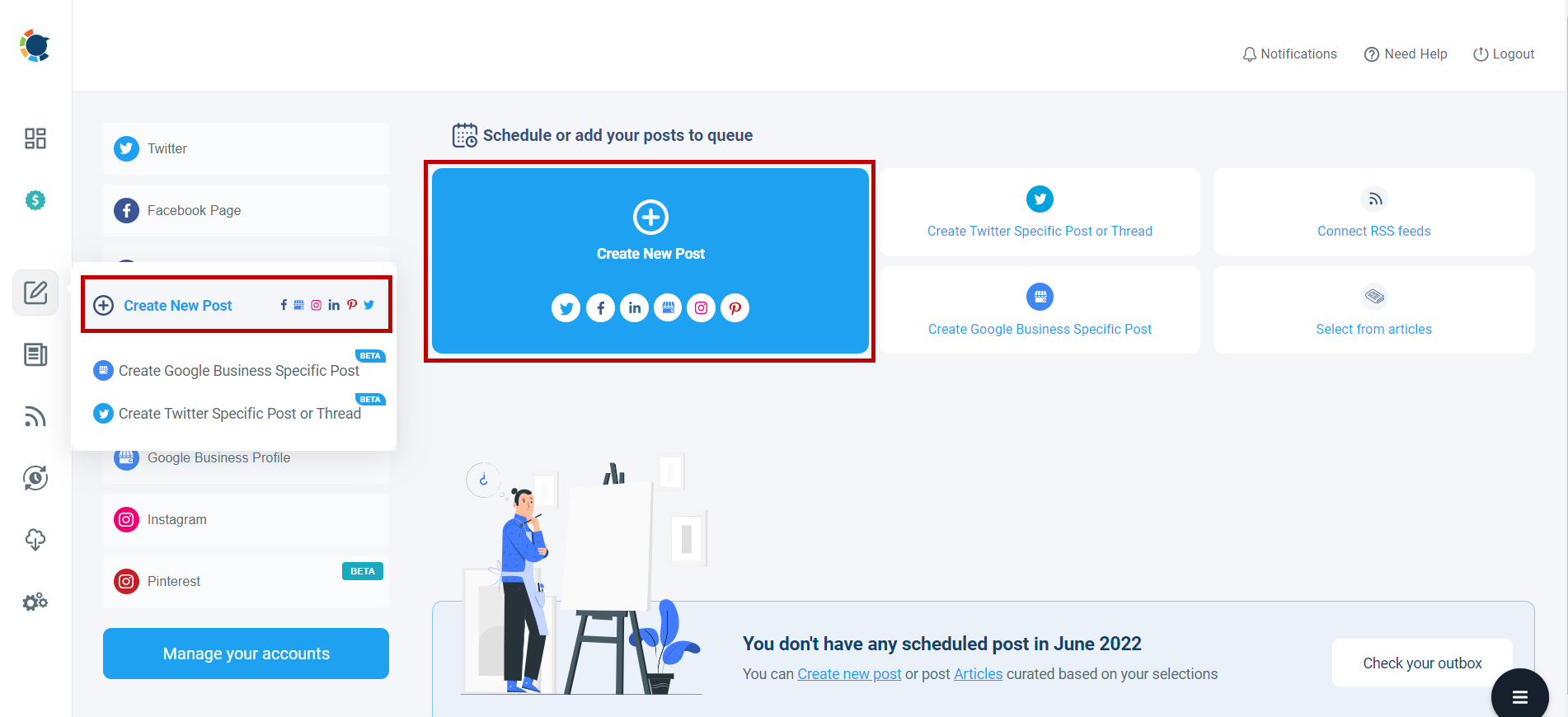 Instagram post scheduler