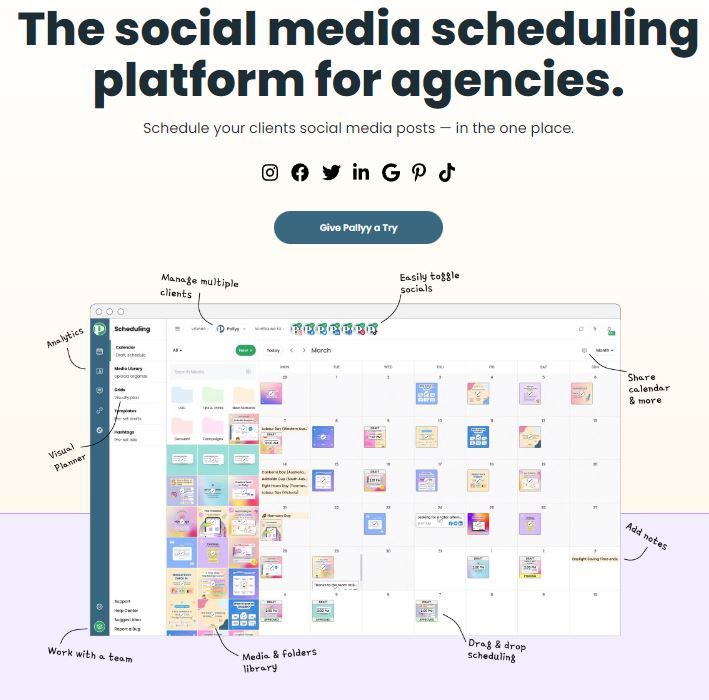 Phallyy is an excellent social media management tool to organize multiple accounts.