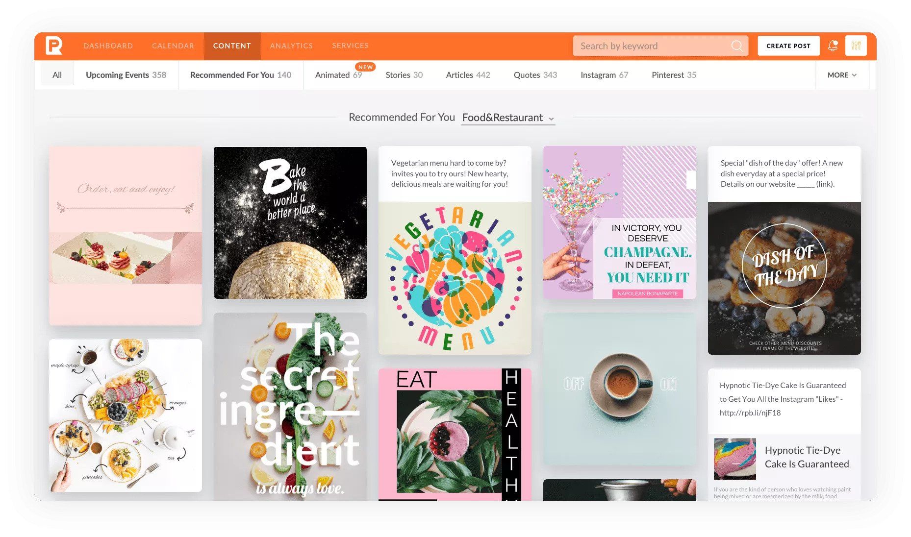Thousands of content templates in Promorepublic scheduling tool makes Instagram easier