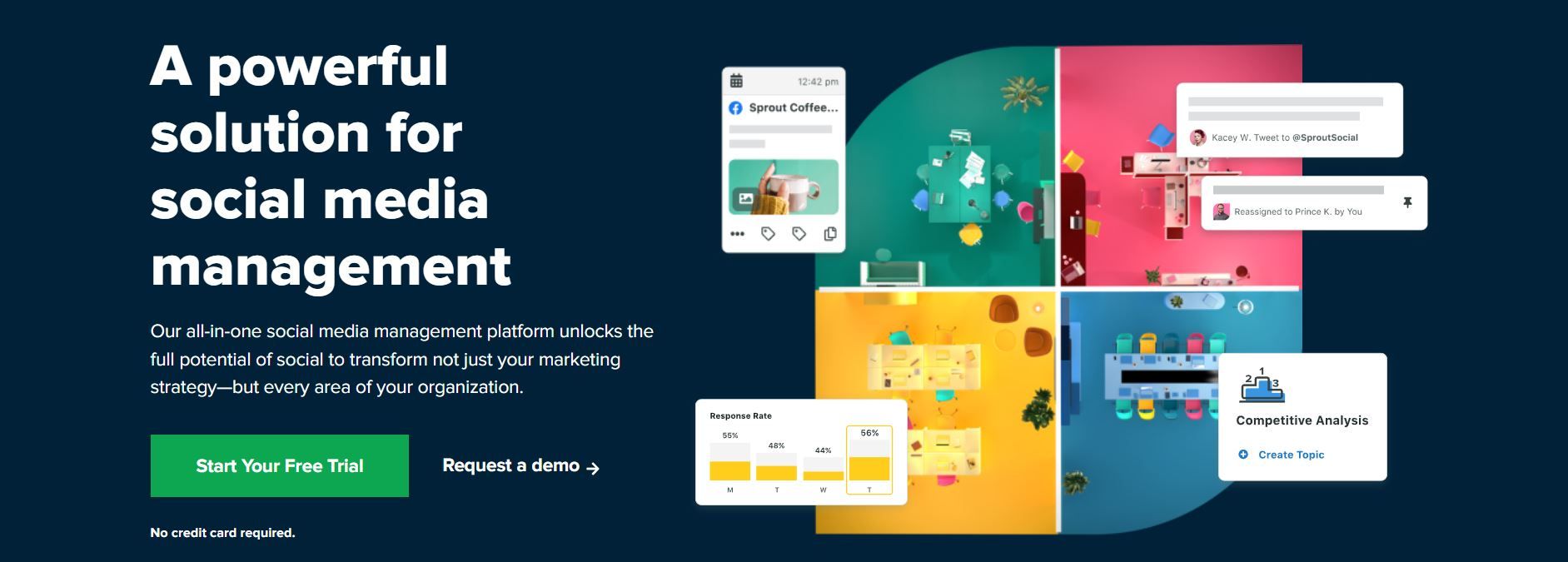 Social Sprout is a social media management platform that helps you plan and schedule posts