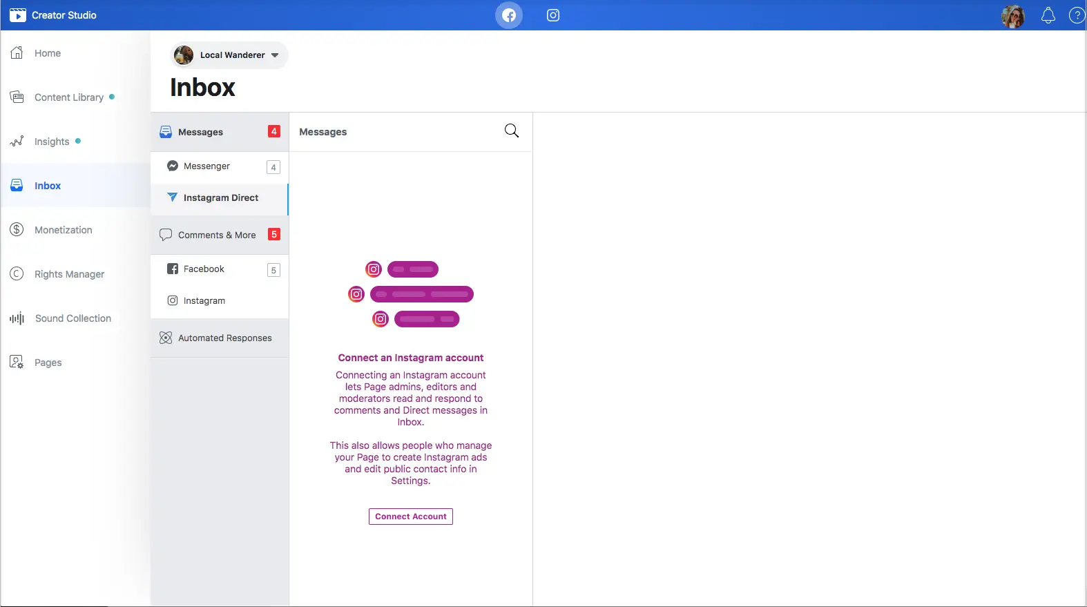 Creator Studio lets you manage your Instagram inbox from a single place