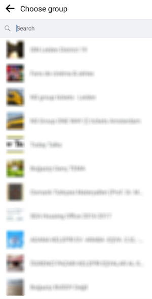 Select your Facebook Group.
