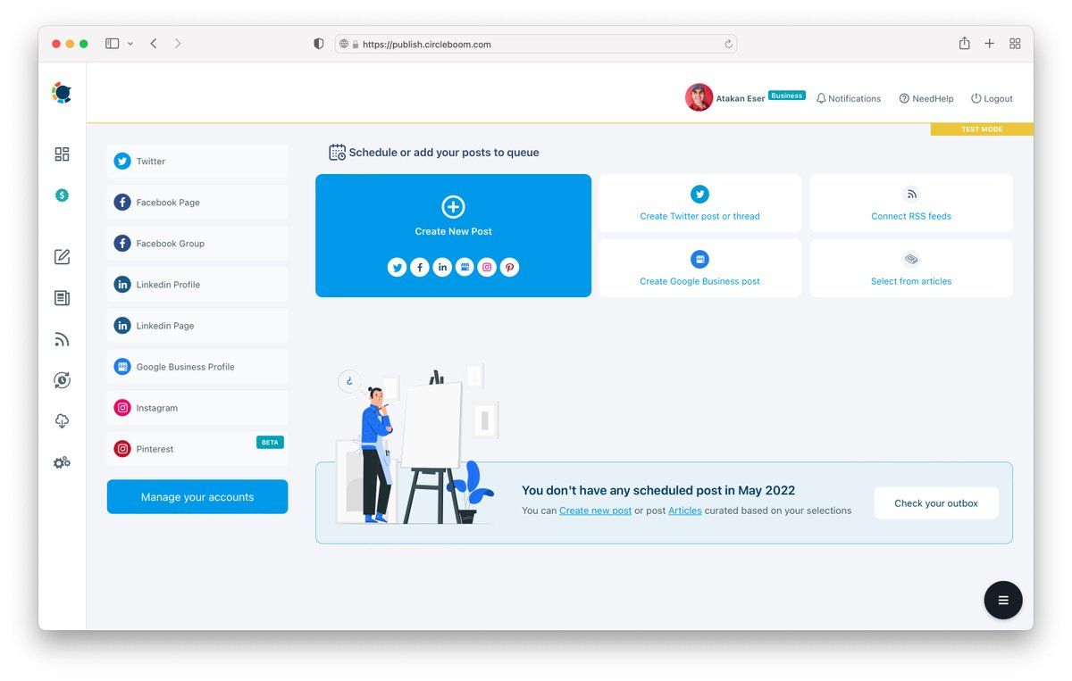 Circleboom Publish is one of the best scheduling tools on the market.