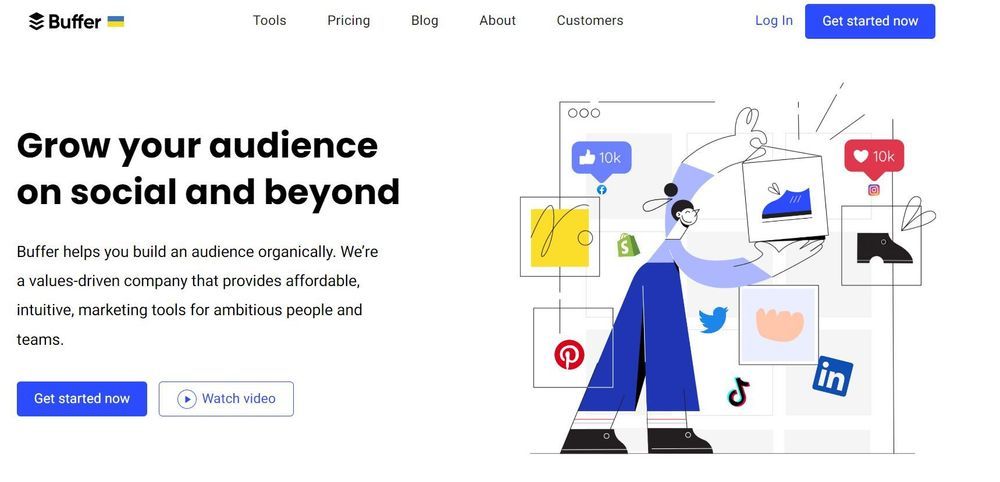 Buffer is one of the best social media management tools with advanced scheduling features