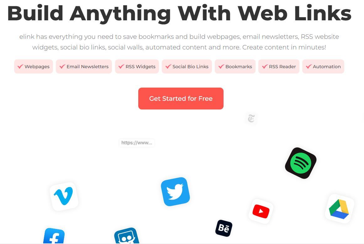 elink is a great all-in-one content curation and email automation tool