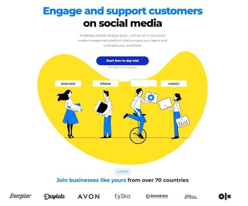 NapoleonCat is a multi featured social media scheduling tool