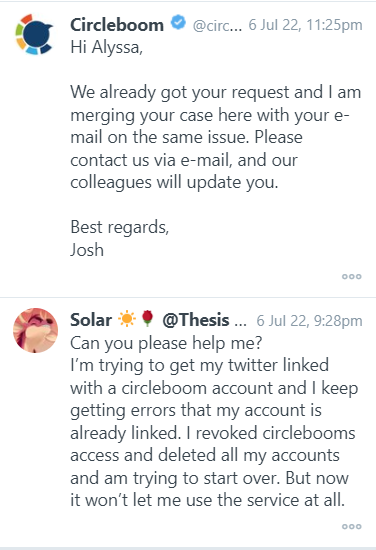 Get into conversations with your customers on Twitter.