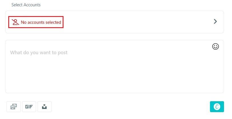 Circleboom Publish allows connecting and selecting various social media accounts for scheduling