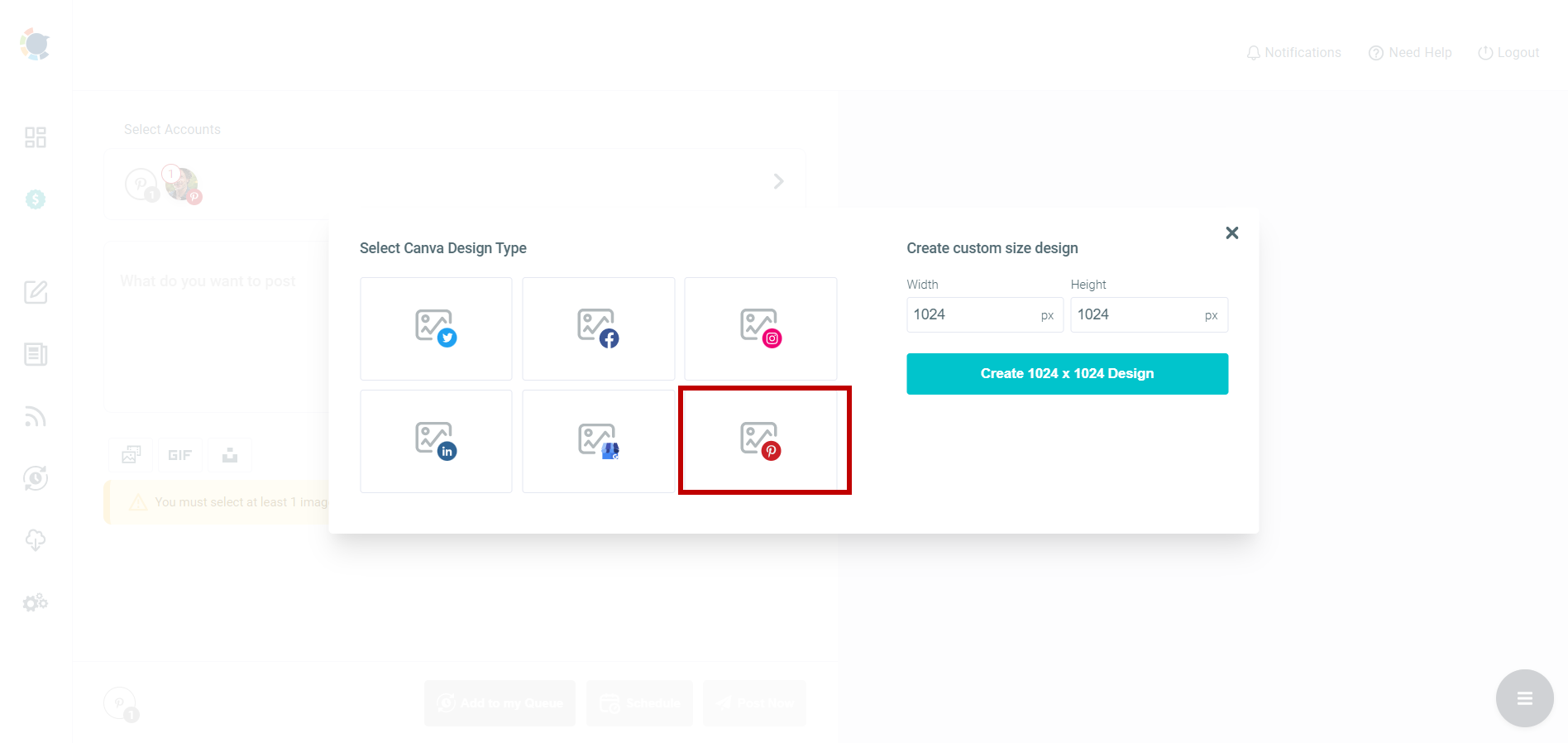 Ready-made social media post templates.