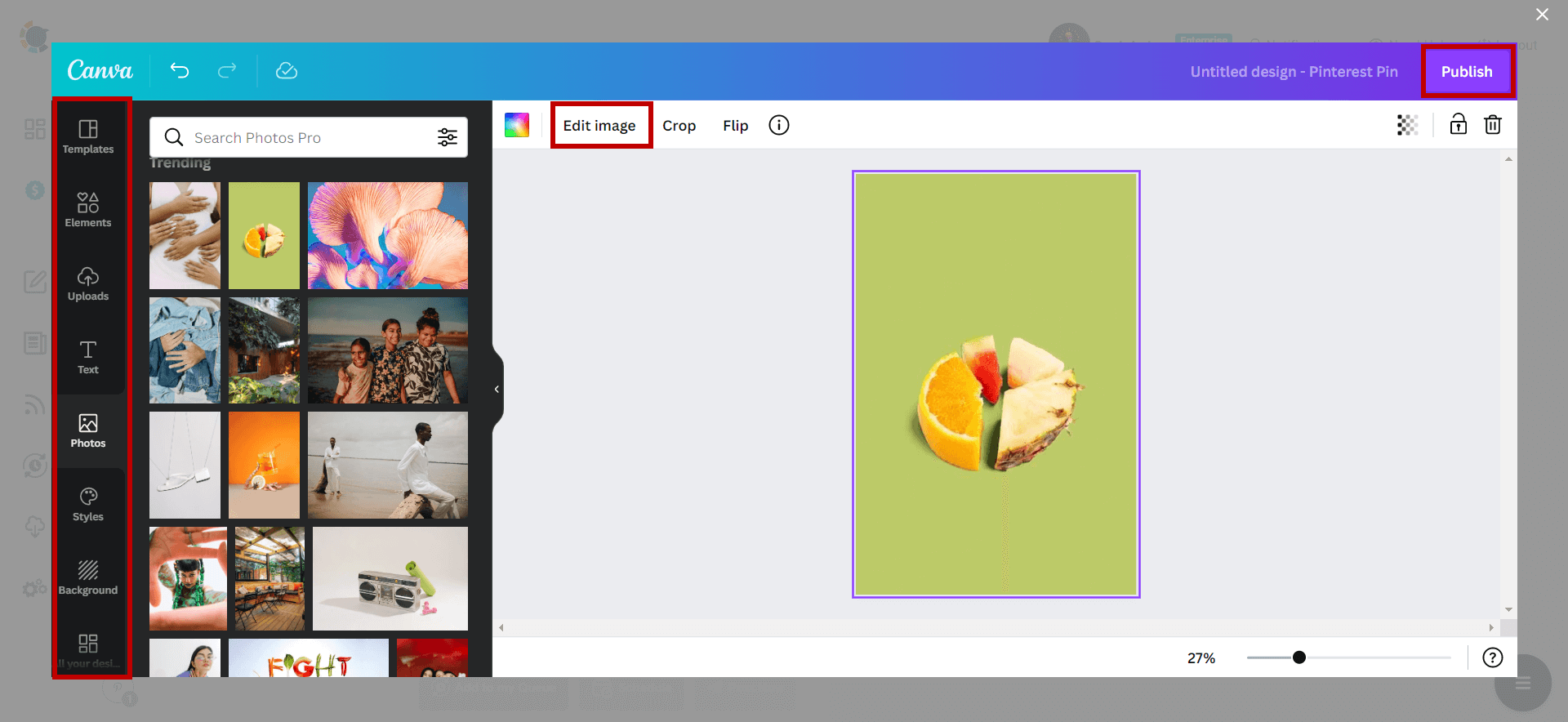 Design your Pinterest pins on Circleboom.