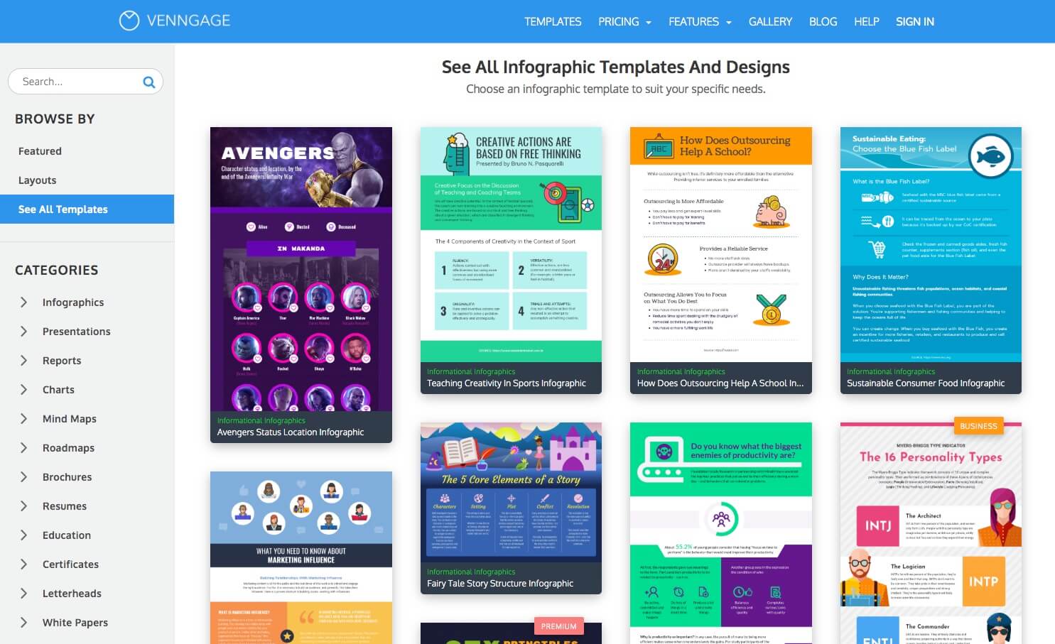 Venngage is a content creation tool great for your social media marketing campaigns 