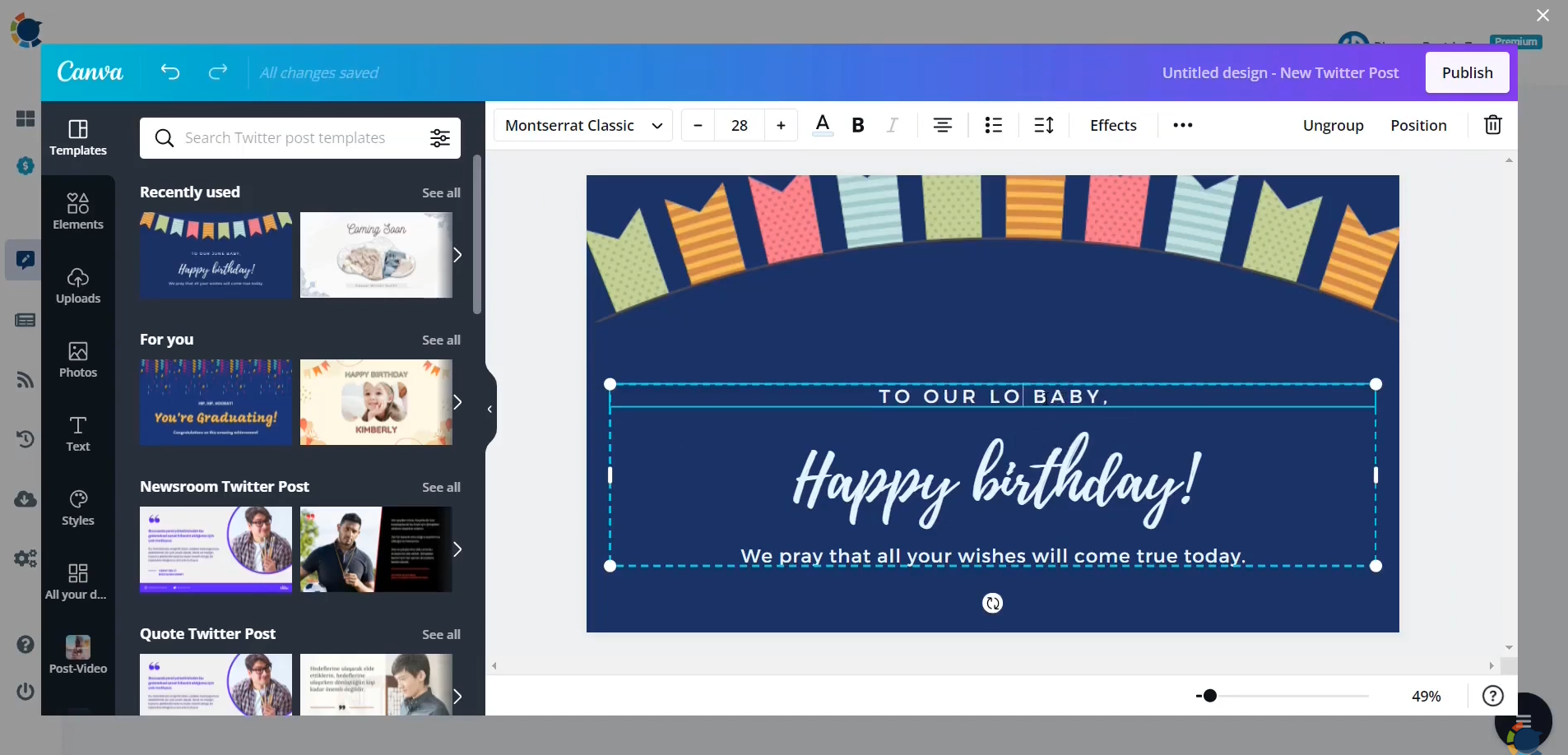 Circleboom Publish's Canva integration allows you to design colorful and catchy Instagram posts.