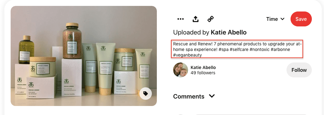 Addressing specific and general topics is easy by using hashtags.