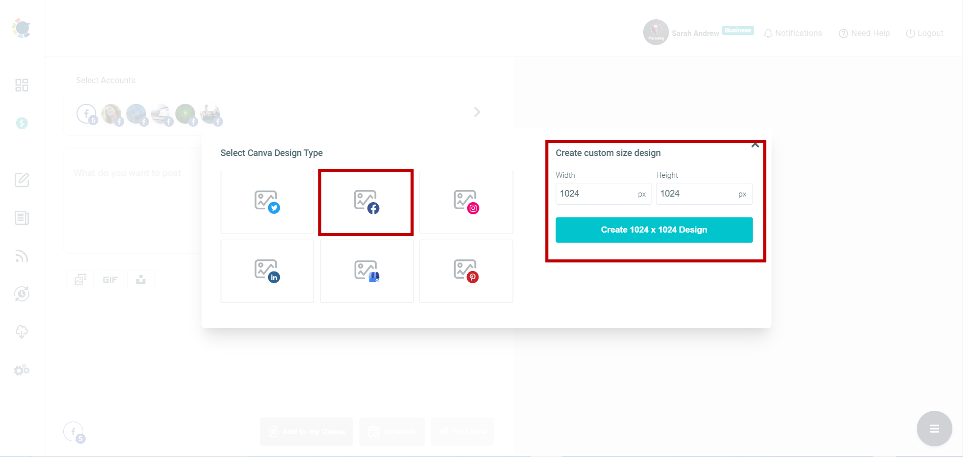 You can benefit from the design features on Circleboom Publish.