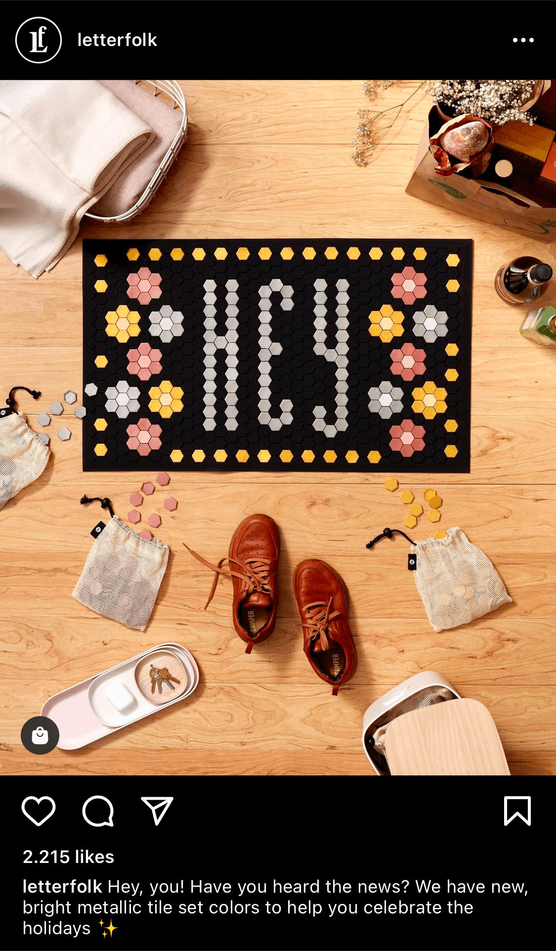 An example of a fine Instagram post for selling