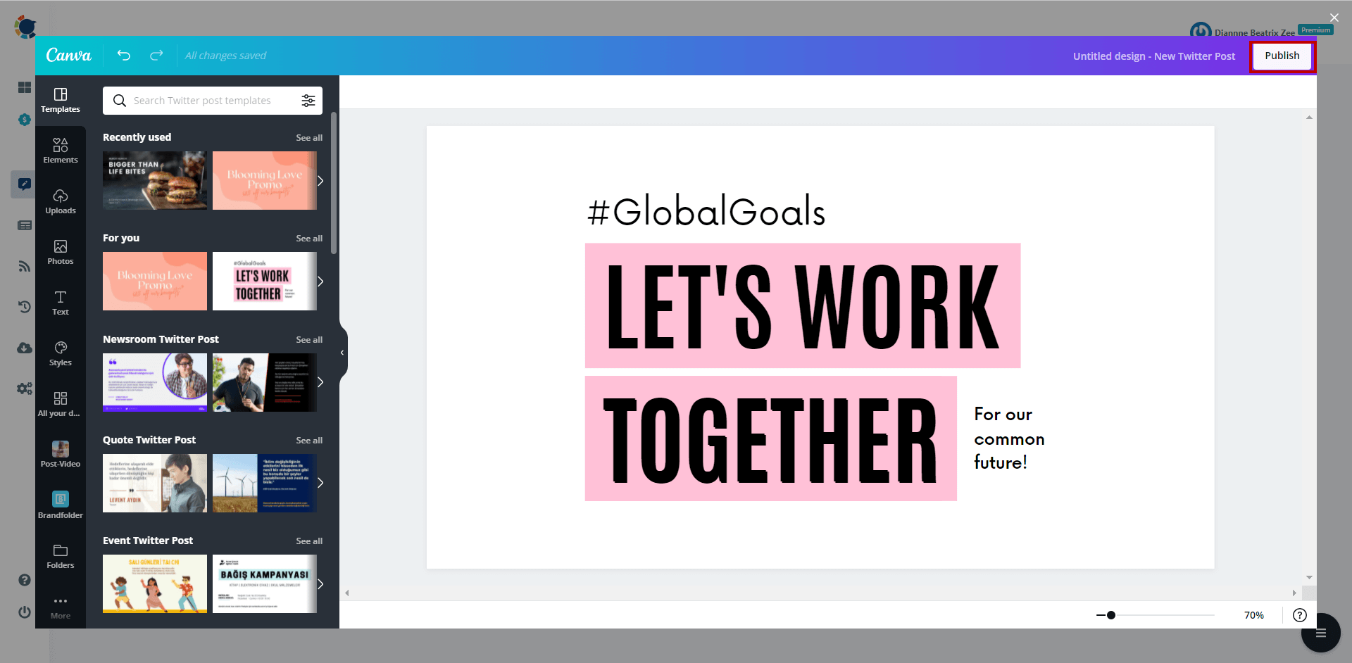 Canva integration on Circleboom Publish allows to create excellent visual content with templates on Canva.