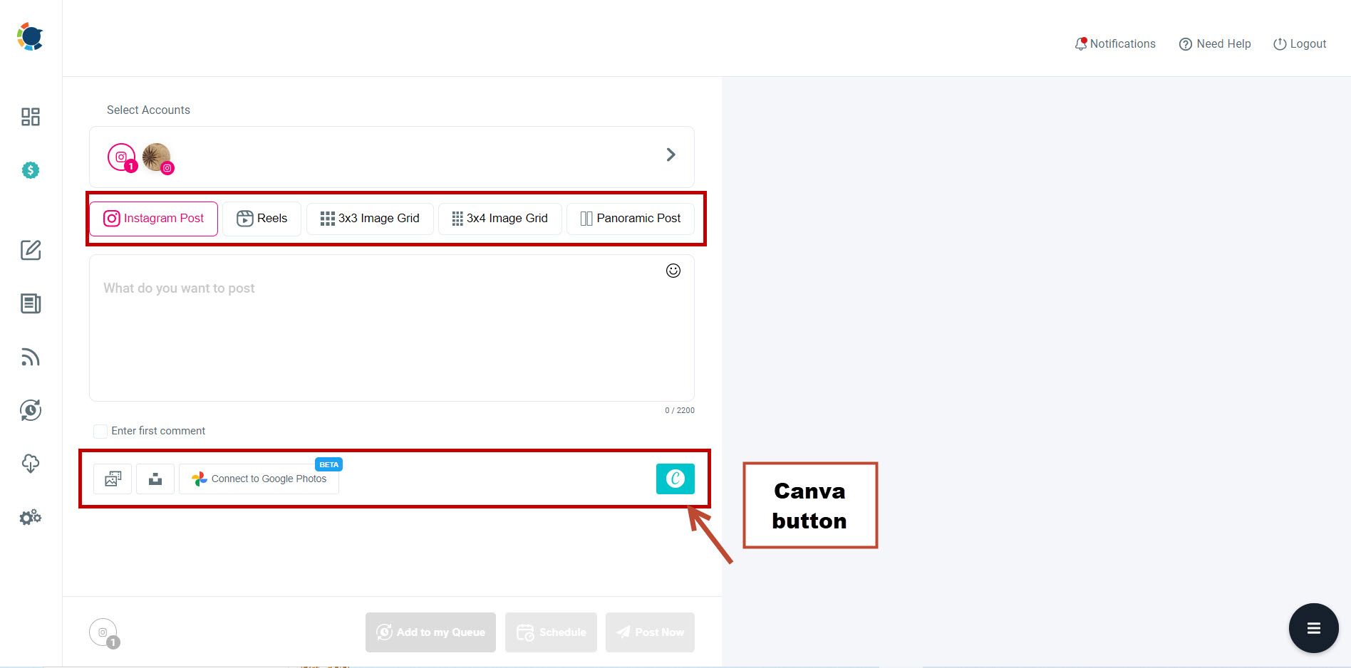 Design your images for Instagram