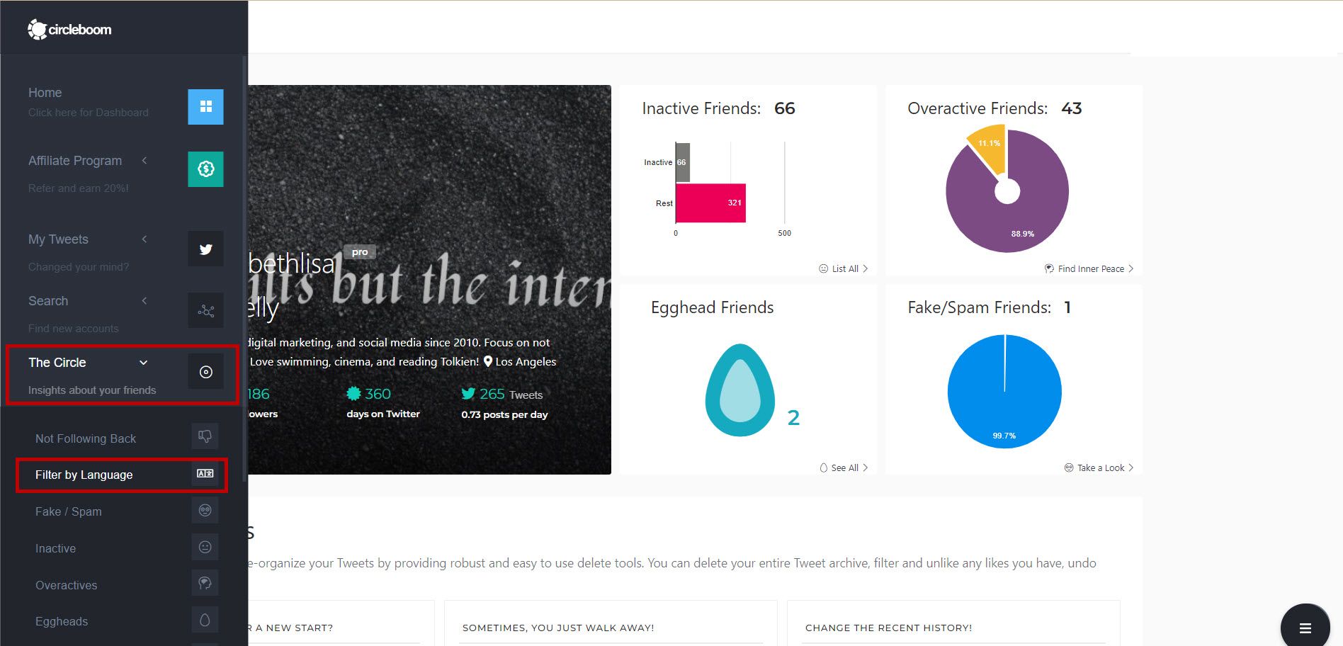 Filter your Twitter followers by language