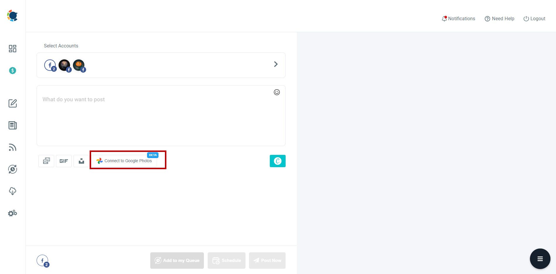 You can connect your Google account to Circleboom.
