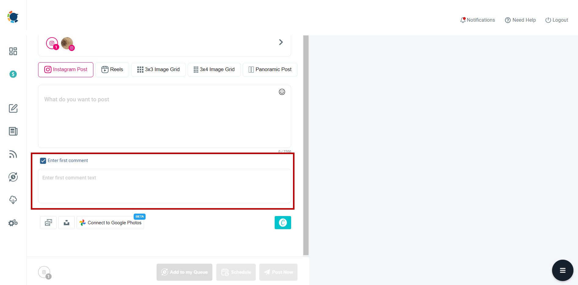 Post from Google Photos to Instagram