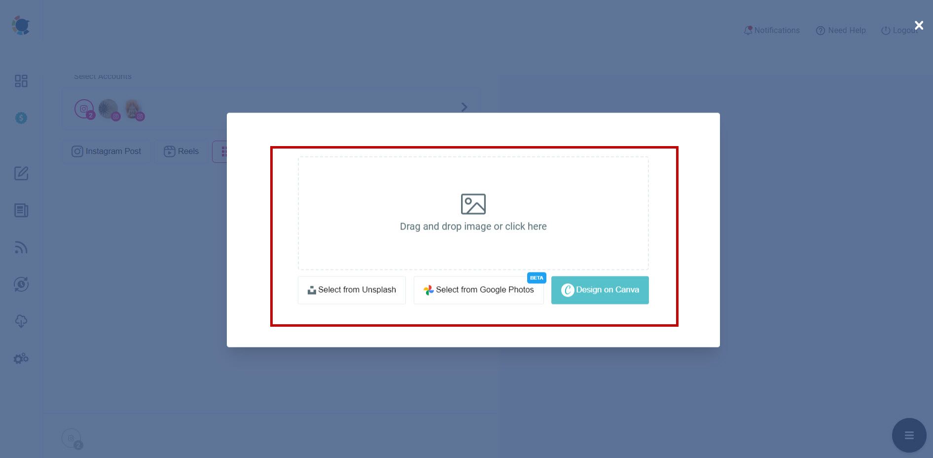Instagram grid post maker
