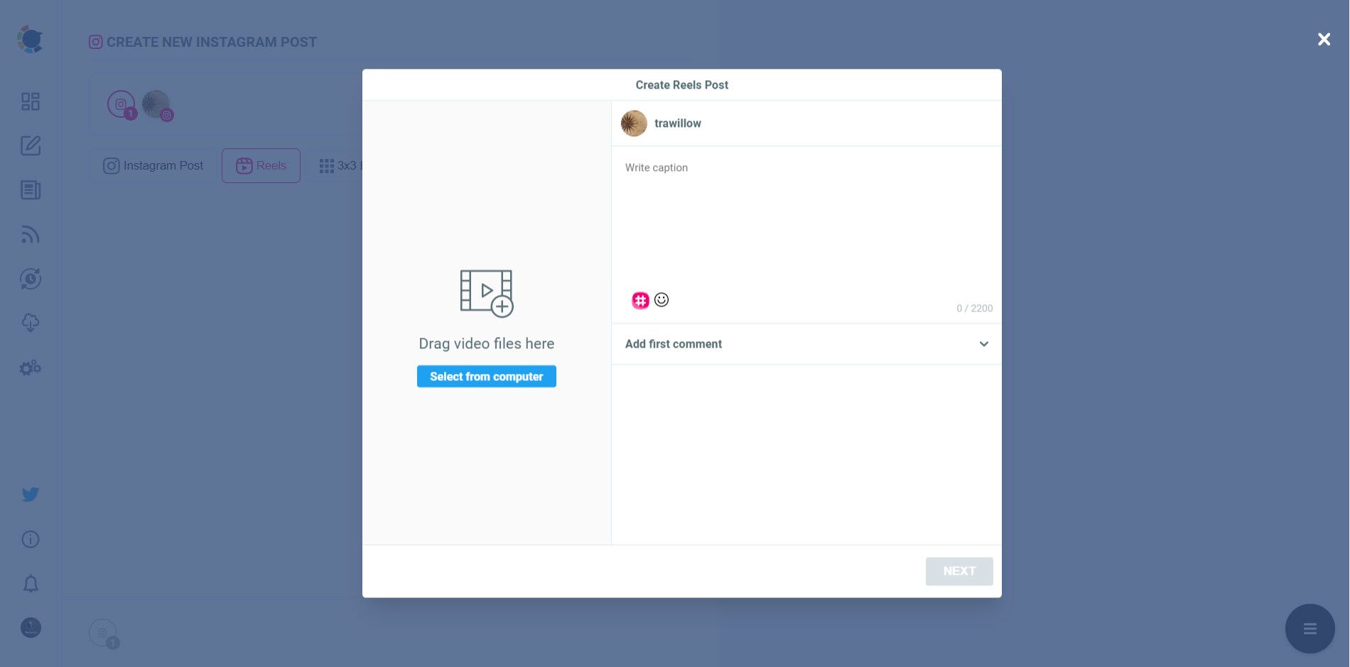 Edit thumbnails of Instagram videos.