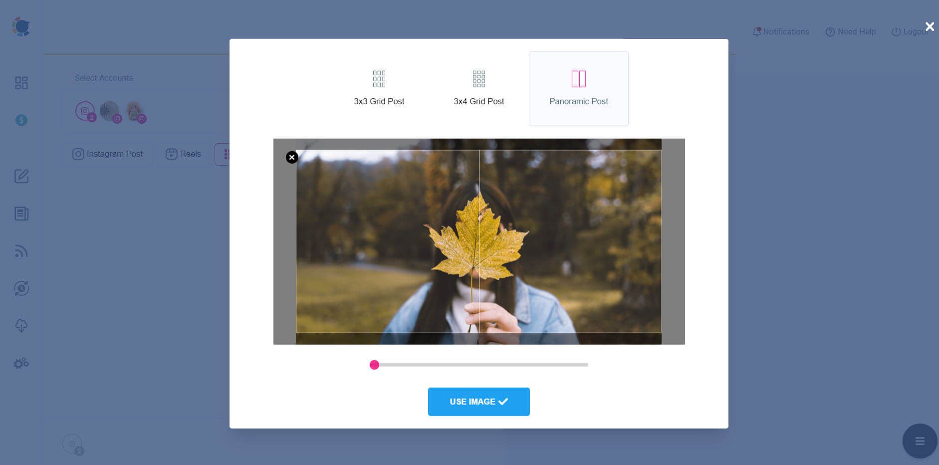 Instagram panorama maker