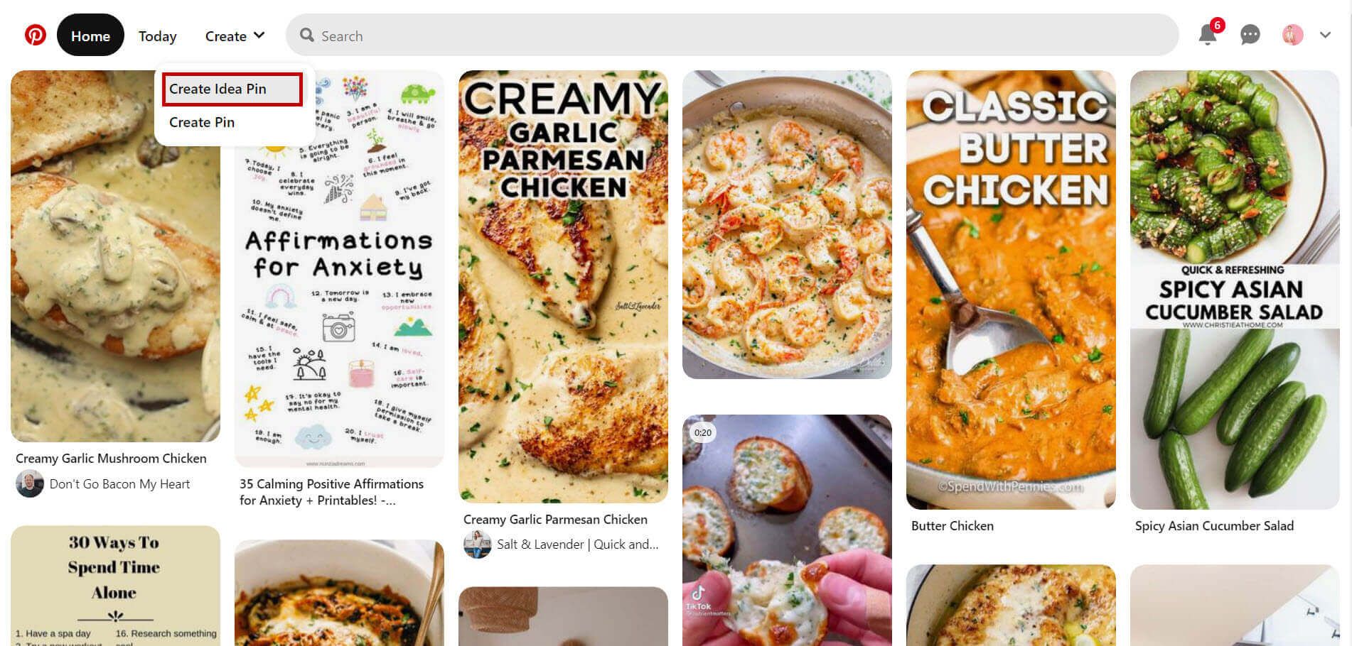Upload videos on Pinterest